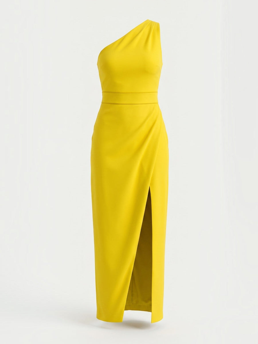 Fern One Shoulder Maxi Dress with Slit