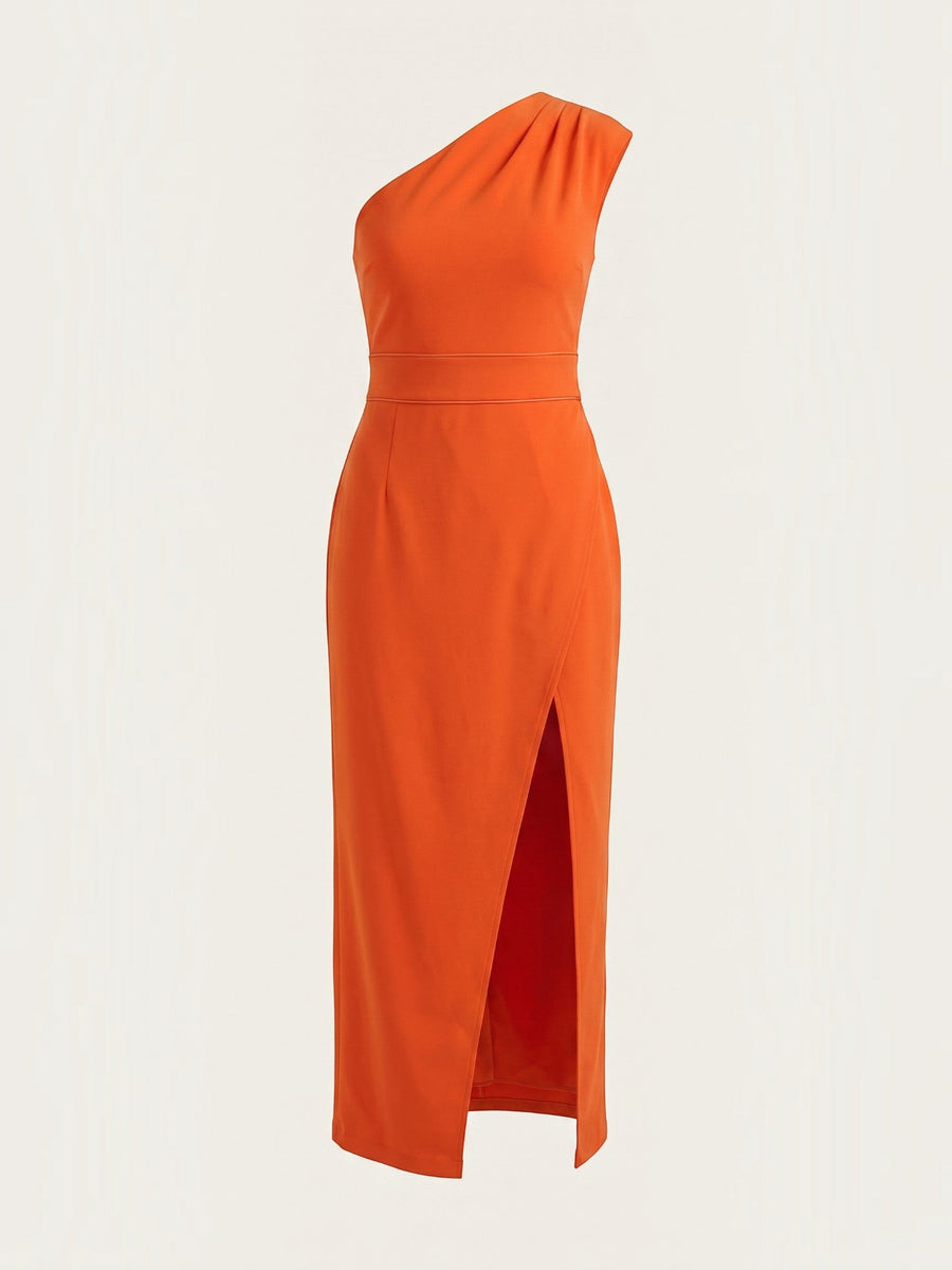 Fern One Shoulder Maxi Dress with Slit