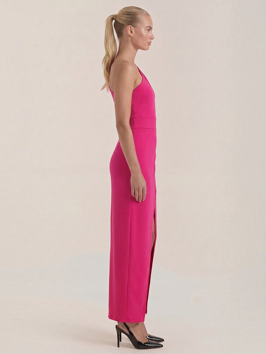 Fern One Shoulder Maxi Dress with Slit