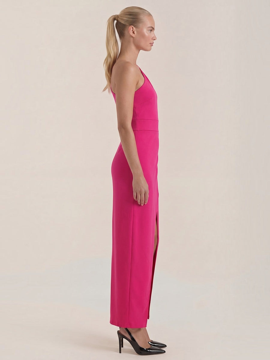 Fern One Shoulder Maxi Dress with Slit