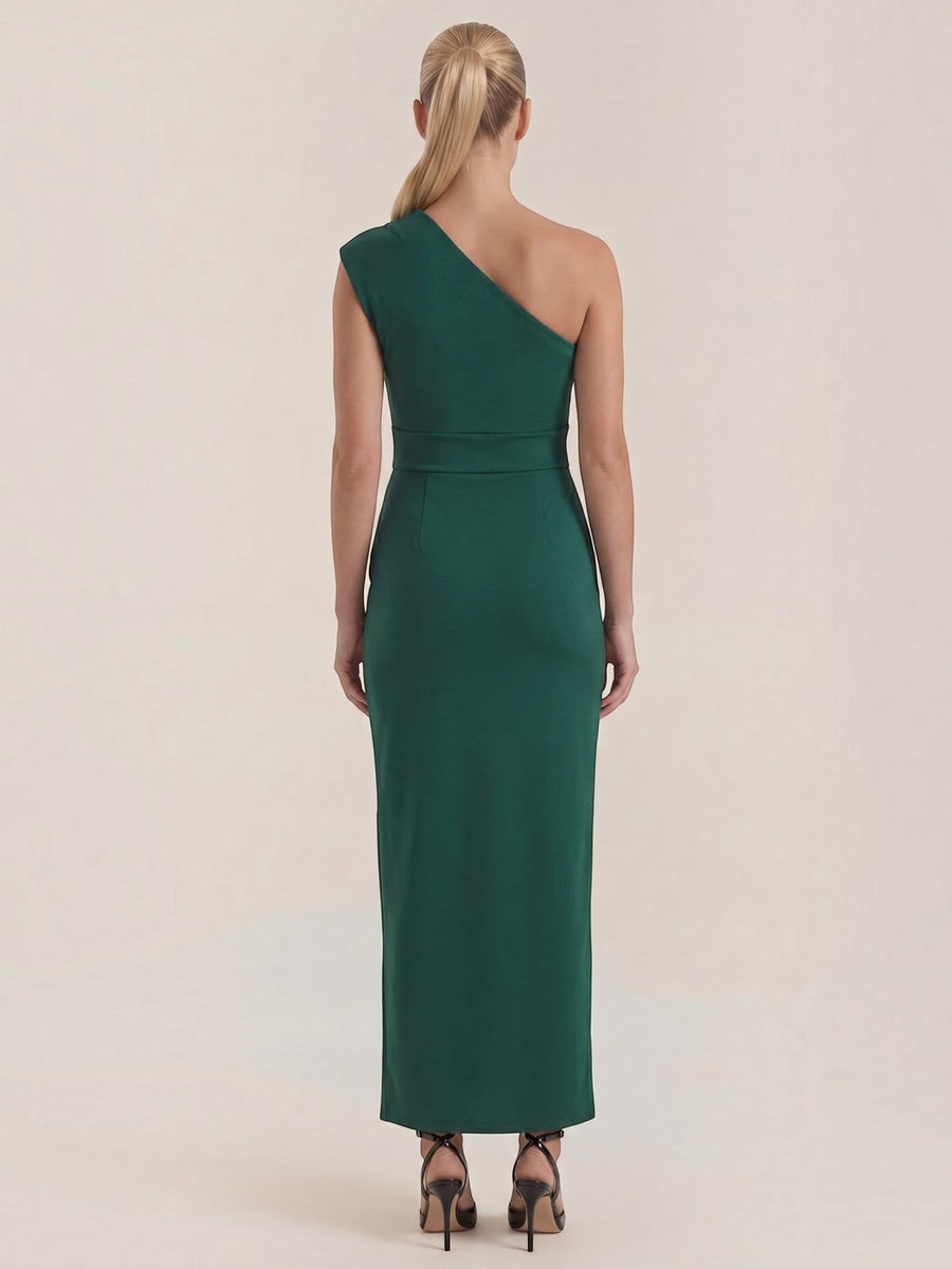 Fern One Shoulder Maxi Dress with Slit