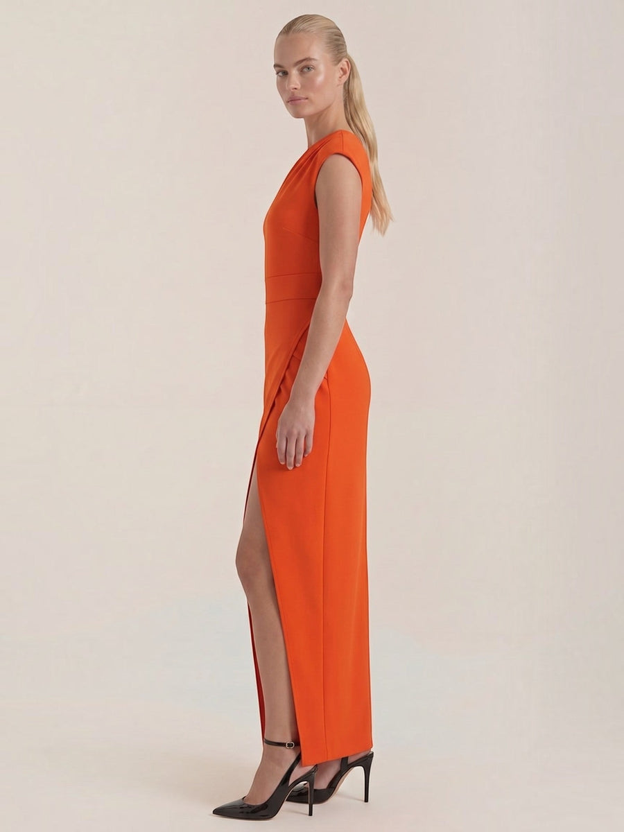 Fern One Shoulder Maxi Dress with Slit