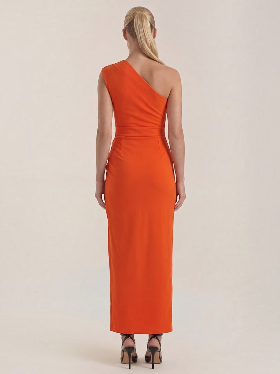 Fern One Shoulder Maxi Dress with Slit