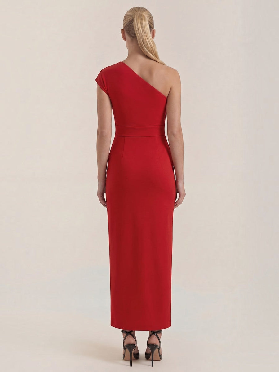 Fern One Shoulder Maxi Dress with Slit