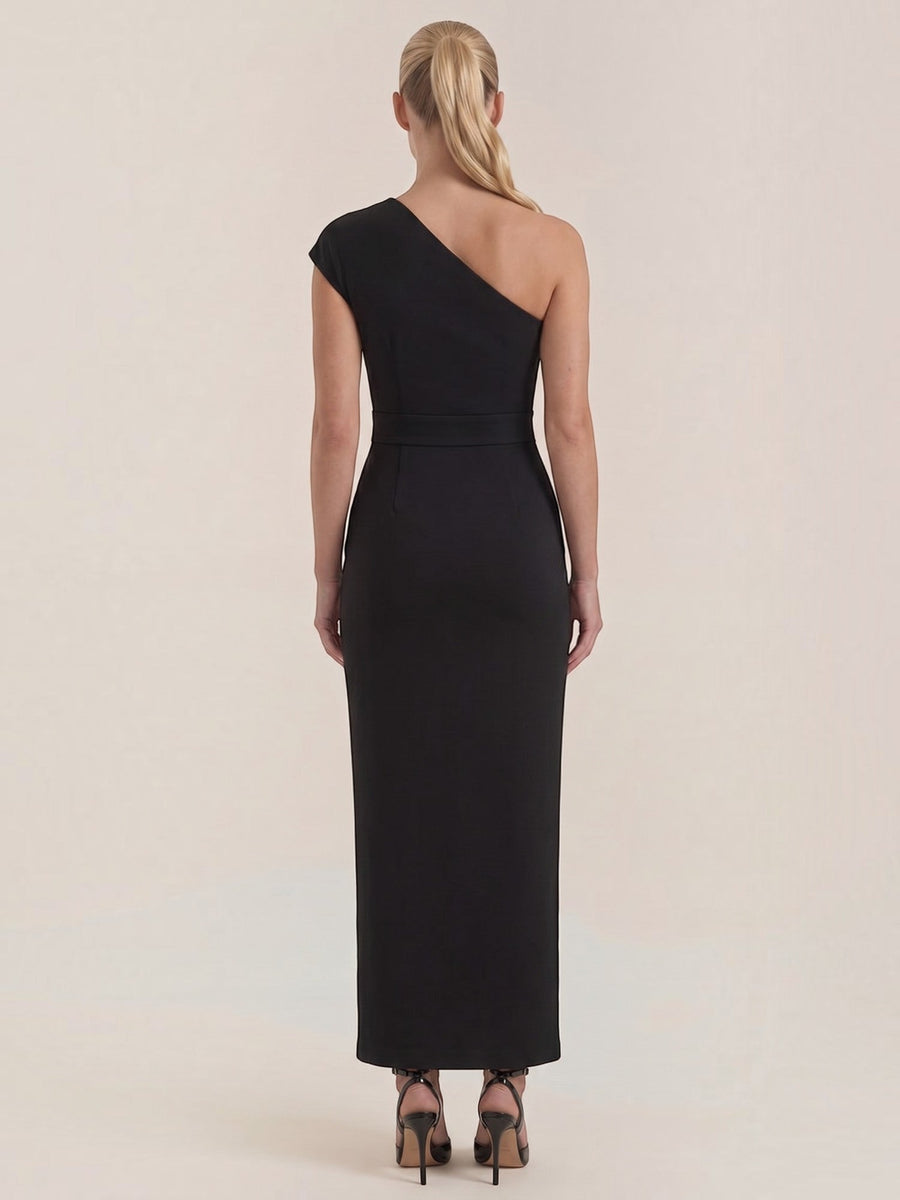 Fern One Shoulder Maxi Dress with Slit