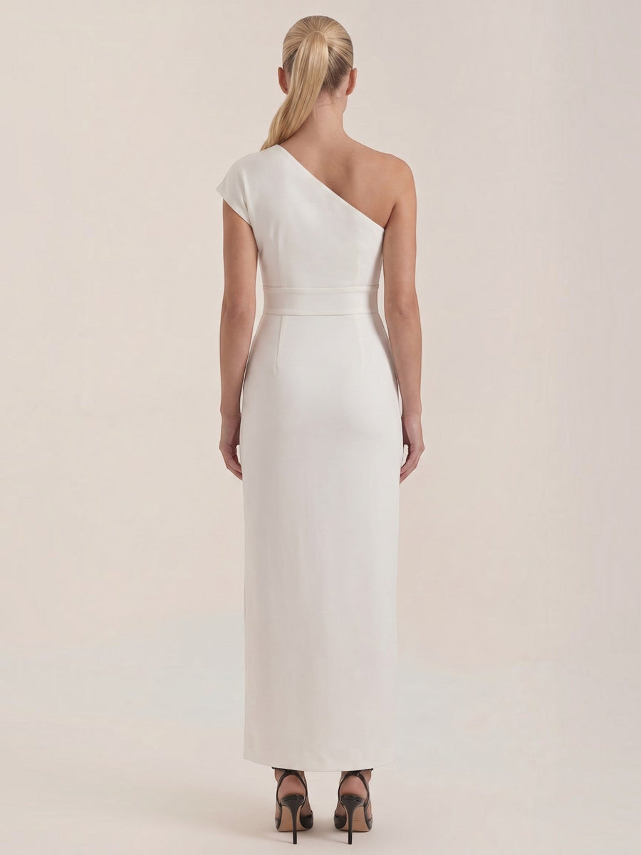Fern One Shoulder Maxi Dress with Slit