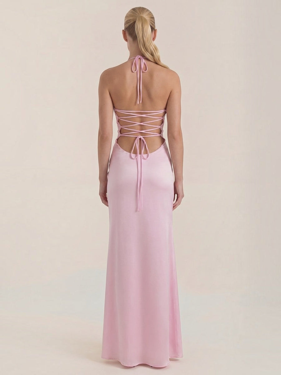 Sierra Sequin Bodice Sweetheart Maxi Gown