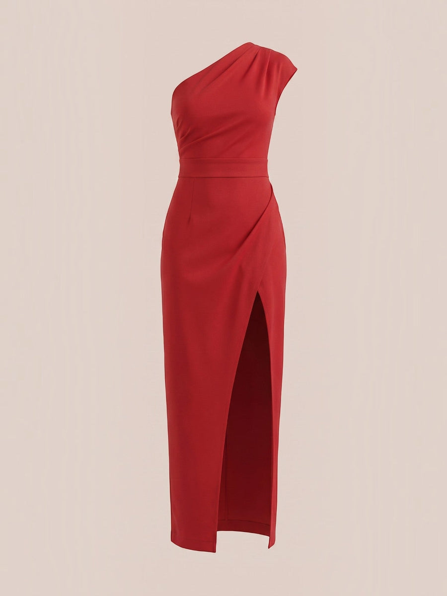 Fern One Shoulder Maxi Dress with Slit