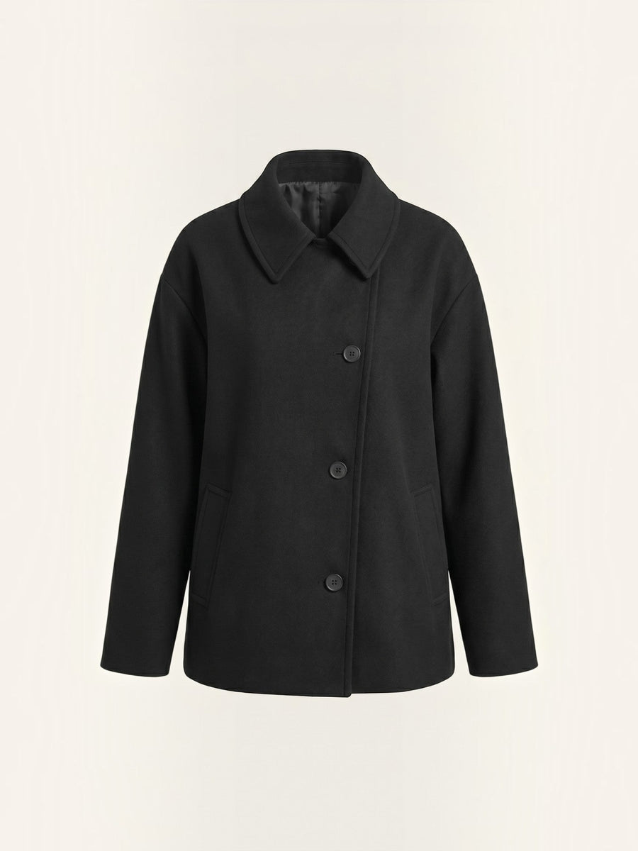 Amanda Button Front Short Coat