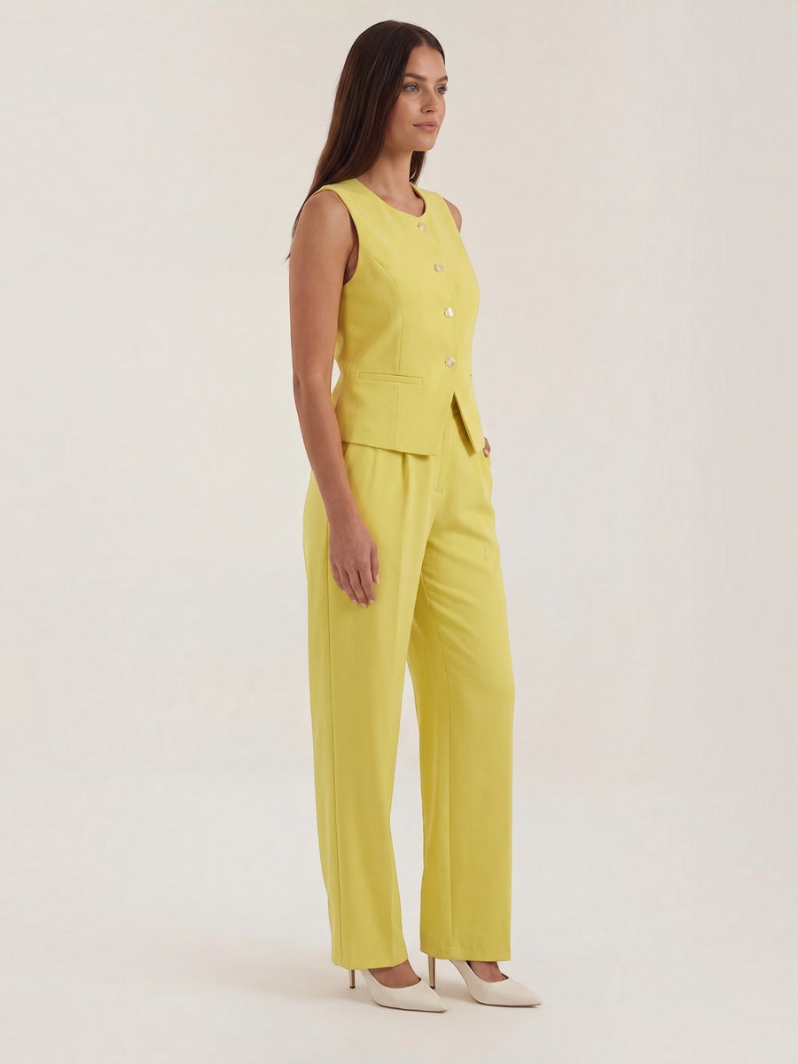 Anita Tailored Vest and Wide Leg Pants Set