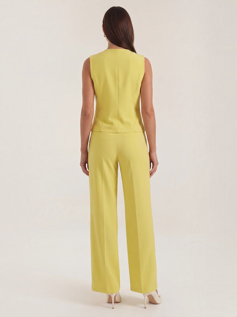 Anita Tailored Vest and Wide Leg Pants Set