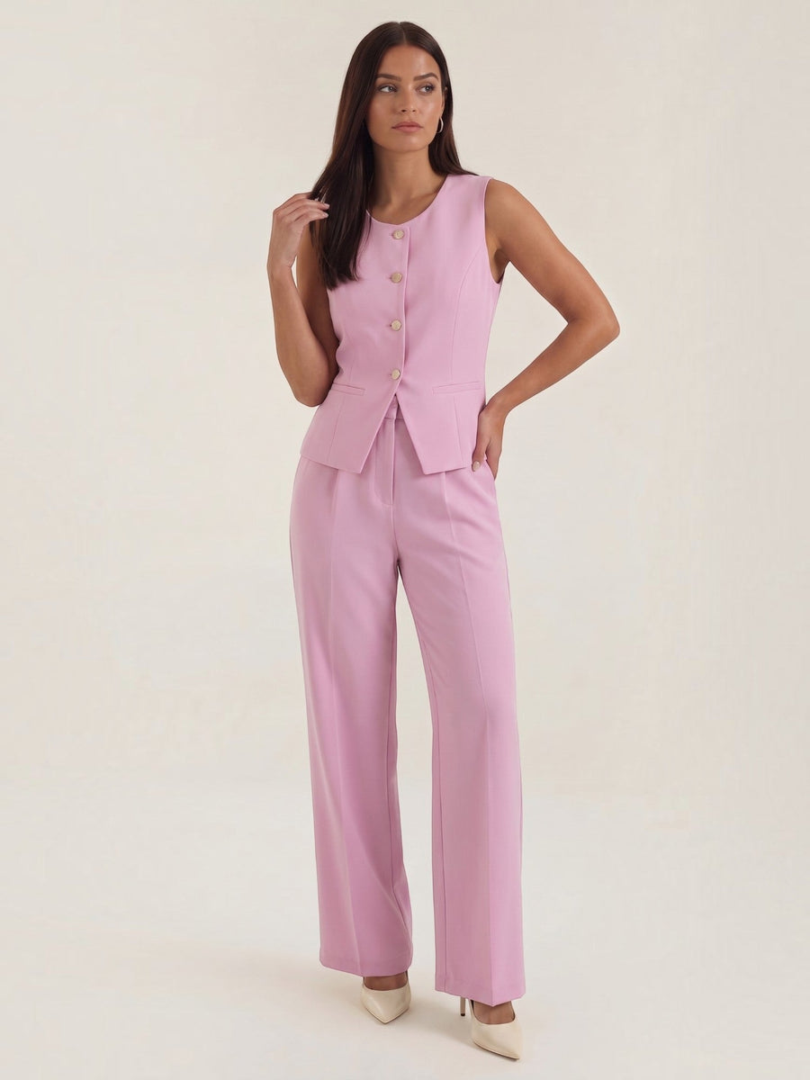 Anita Tailored Vest and Wide Leg Pants Set