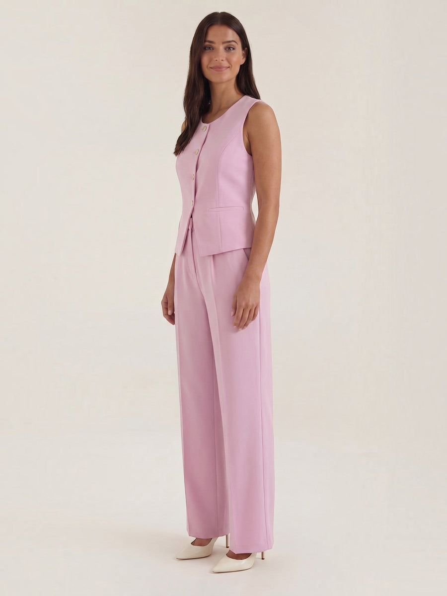 Anita Tailored Vest and Wide Leg Pants Set