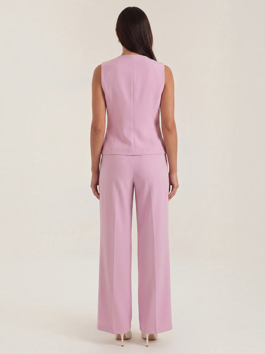 Anita Tailored Vest and Wide Leg Pants Set