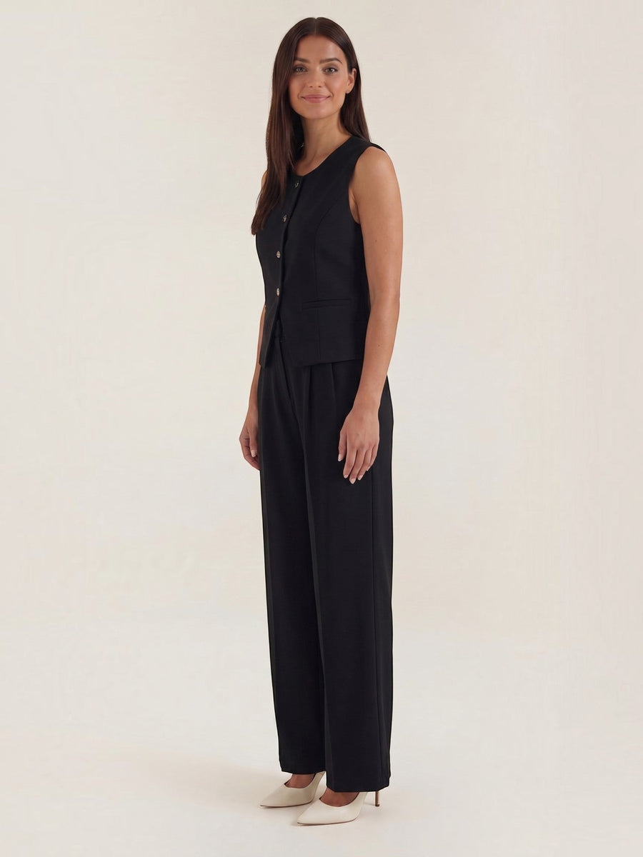 Anita Tailored Vest and Wide Leg Pants Set