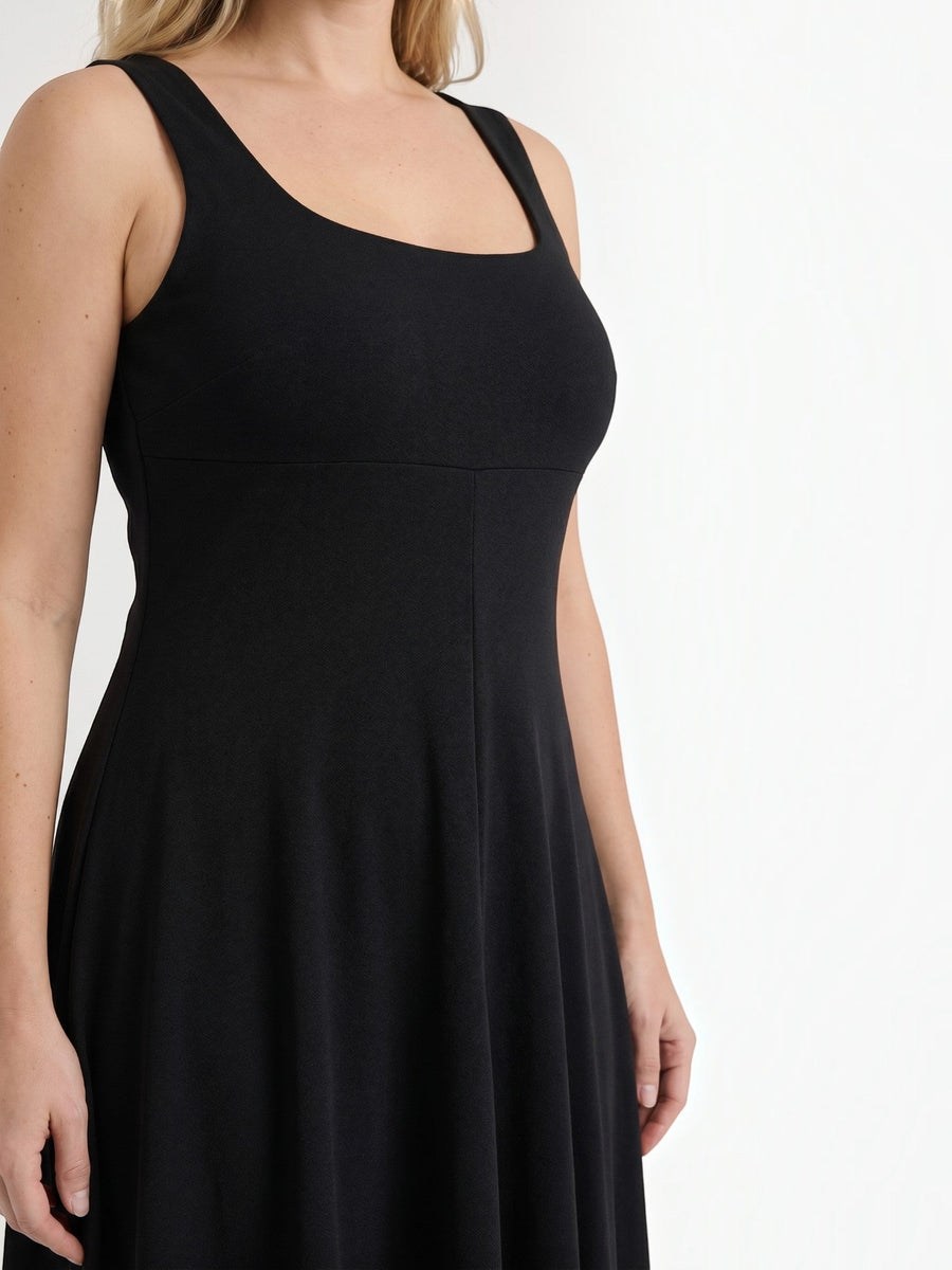 Florina Square Neck Panelled Midi Dress