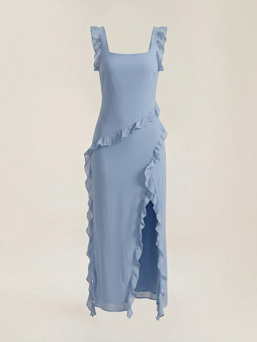 Susan Tiered Ruffle Sweetheart Maxi Dress