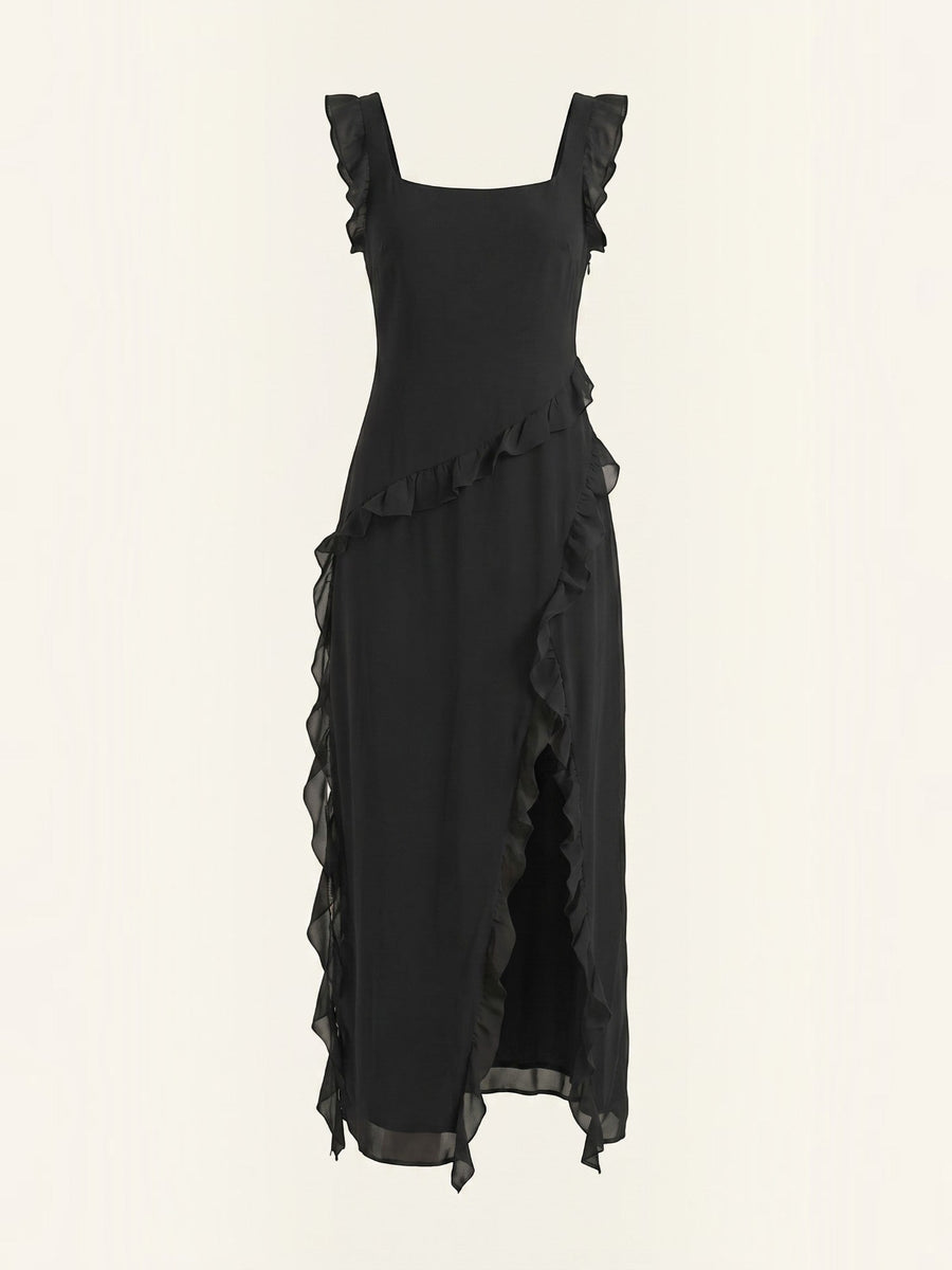 Susan Tiered Ruffle Sweetheart Maxi Dress