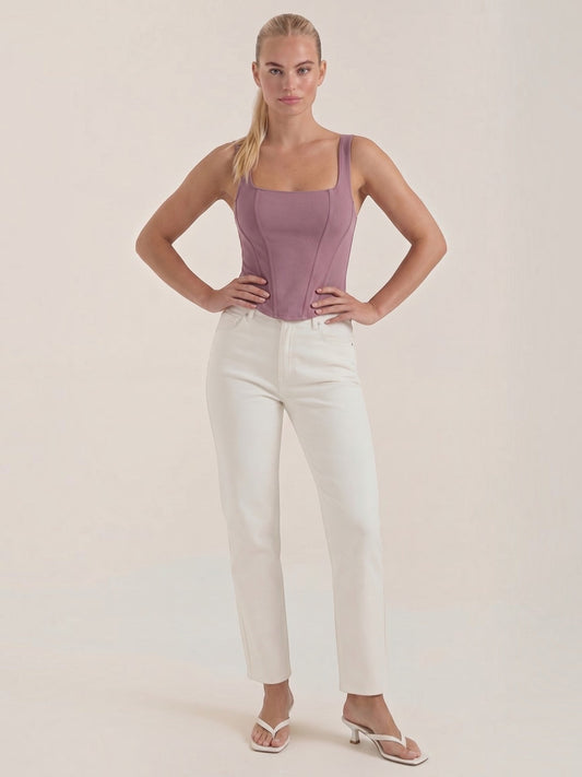 Eloise Corset Style Square Neck Tank Top