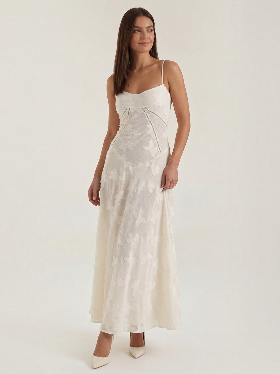 Arabelle Sweetheart Jacquard Maxi Dress