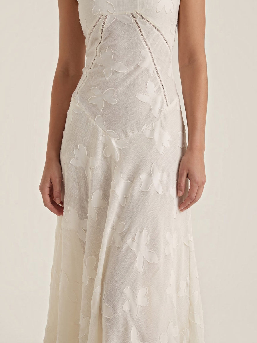 Arabelle Sweetheart Jacquard Maxi Dress