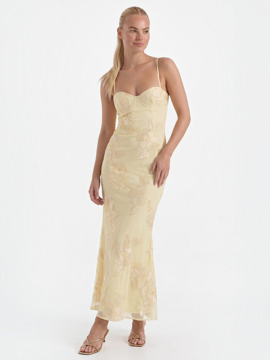 Chantal Floral Corset Style Maxi Dress