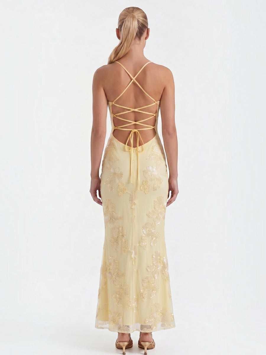 Chantal Floral Corset Style Maxi Dress