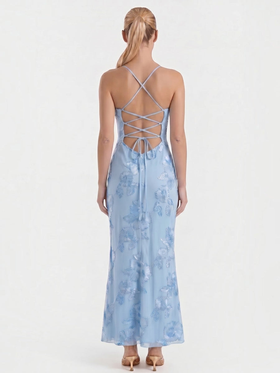 Chantal Floral Corset Style Maxi Dress