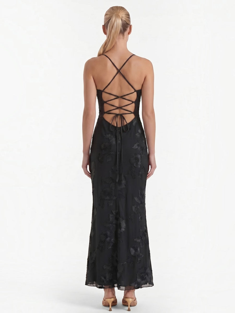 Chantal Floral Corset Style Maxi Dress