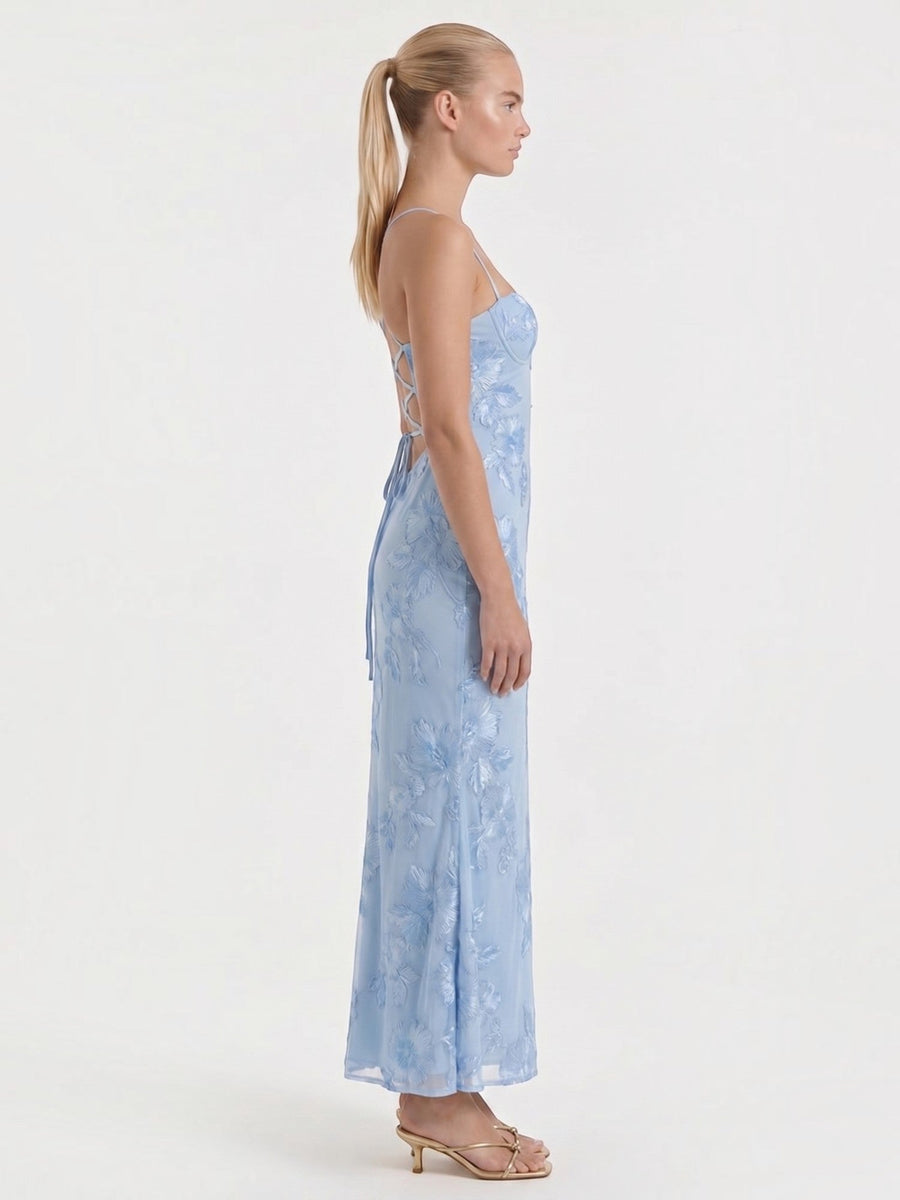 Chantal Floral Corset Style Maxi Dress