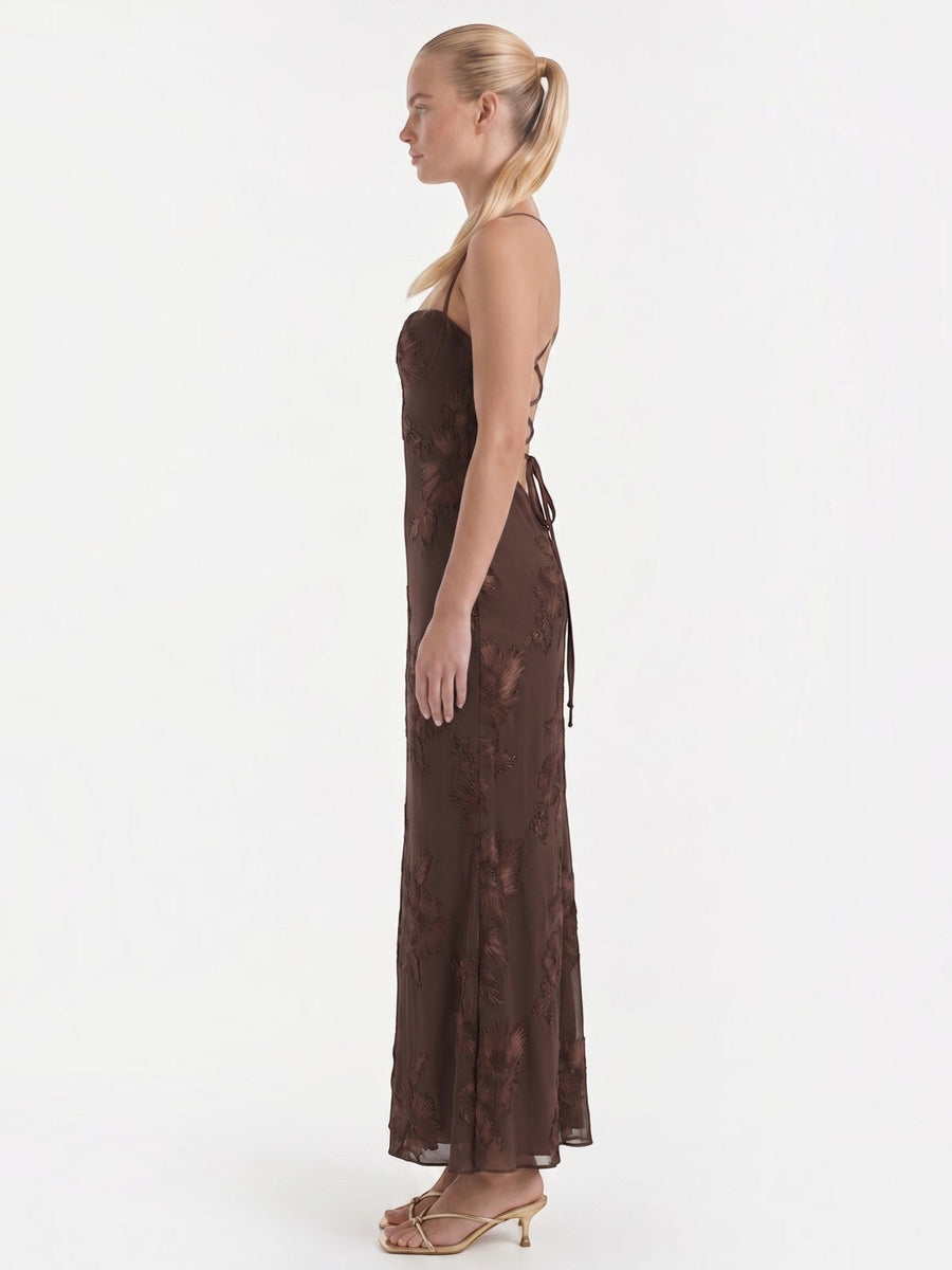 Chantal Floral Corset Style Maxi Dress