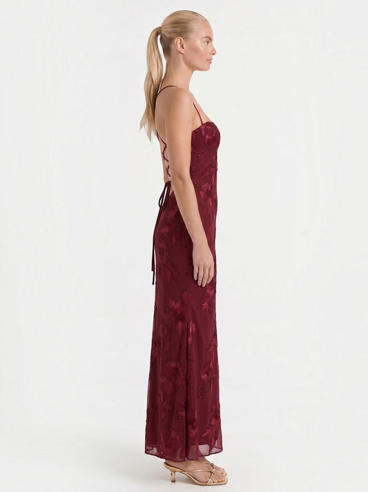 Chantal Floral Corset Style Maxi Dress