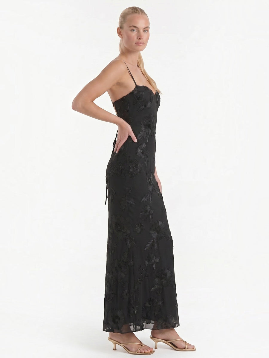 Chantal Floral Corset Style Maxi Dress