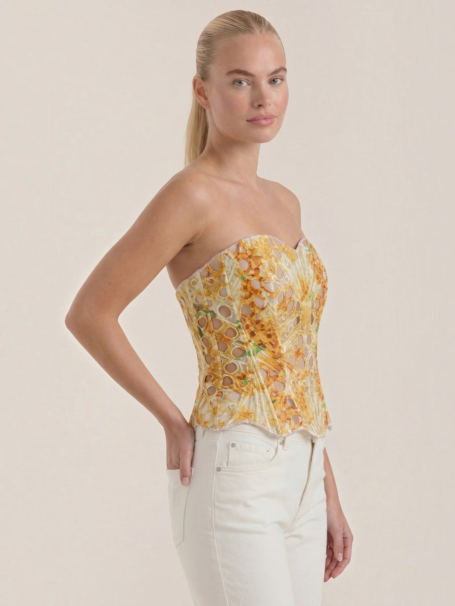Robyn Strapless Lace Corset Top
