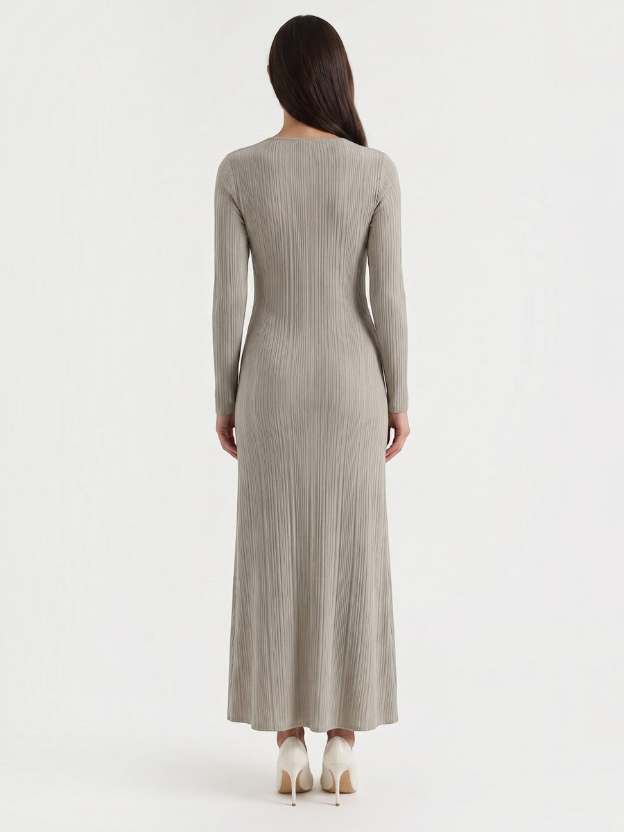 Tamsin Striped Open Knit Maxi Dress