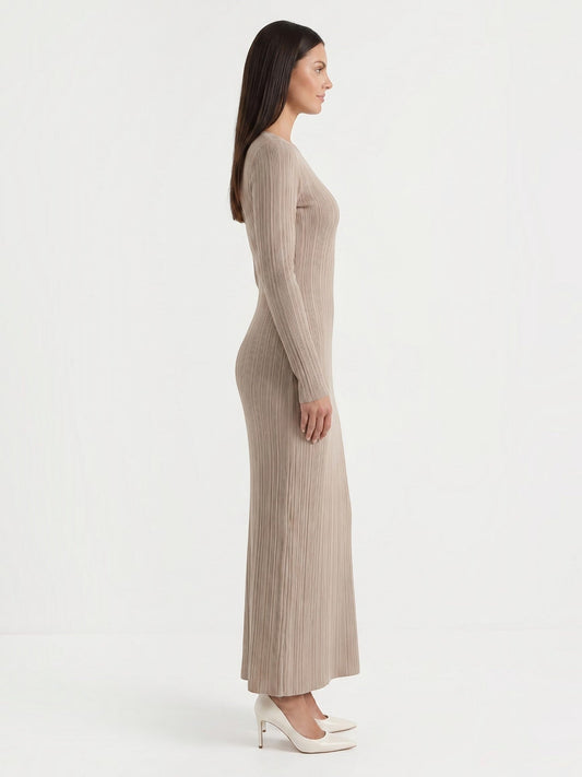 Tamsin Striped Open Knit Maxi Dress