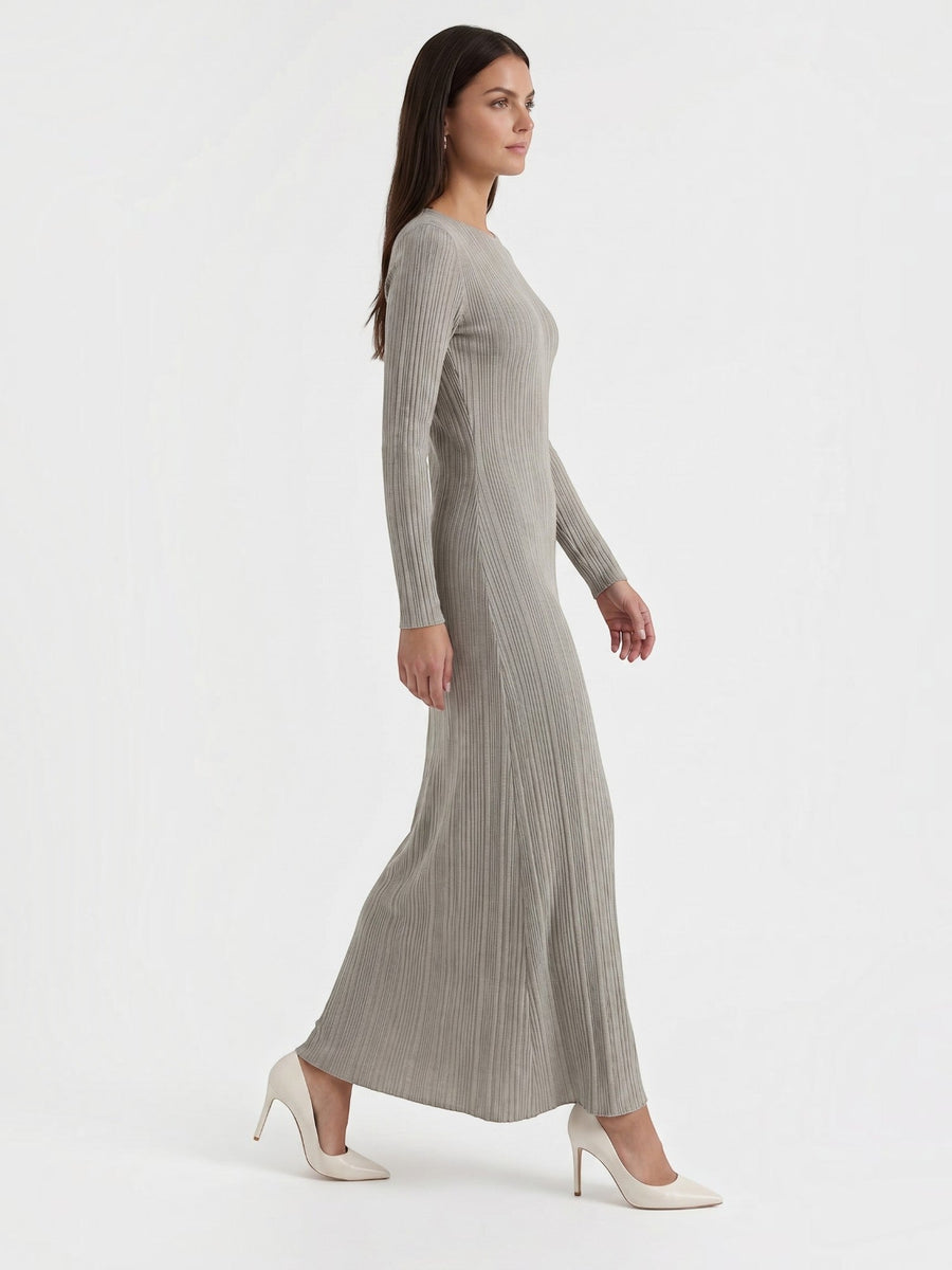 Tamsin Striped Open Knit Maxi Dress