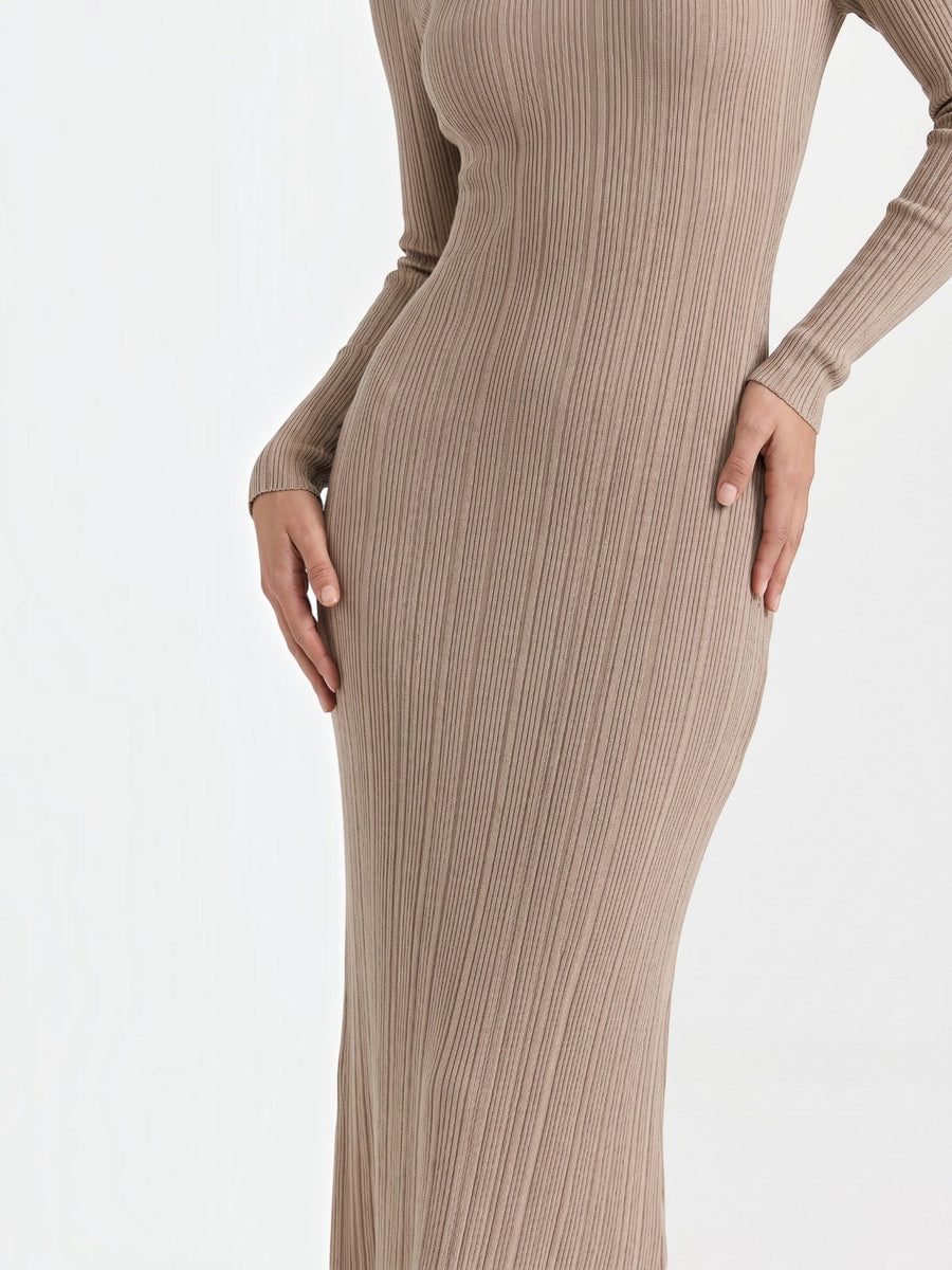 Tamsin Striped Open Knit Maxi Dress