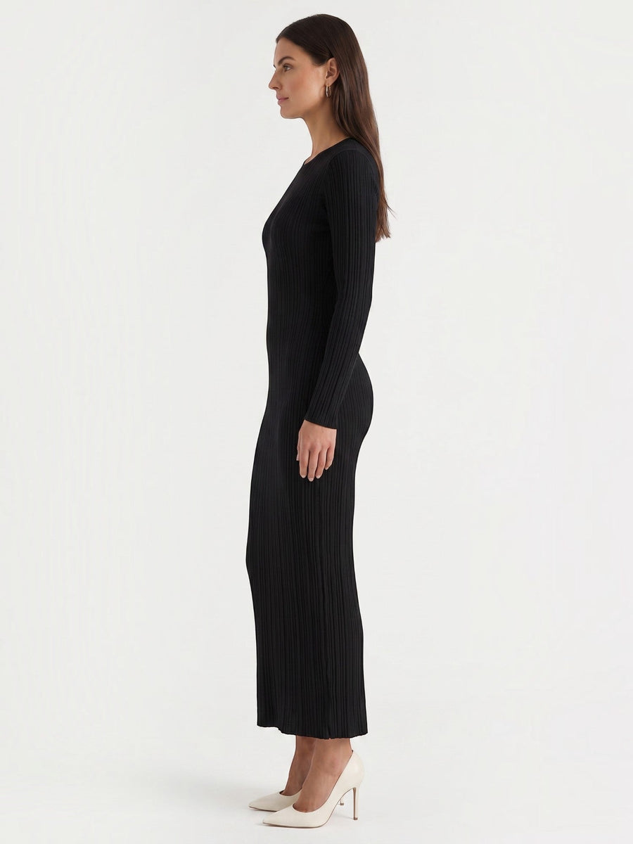Tamsin Striped Open Knit Maxi Dress