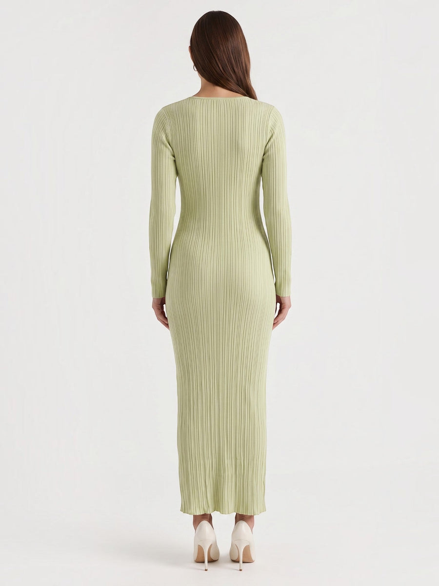 Tamsin Striped Open Knit Maxi Dress