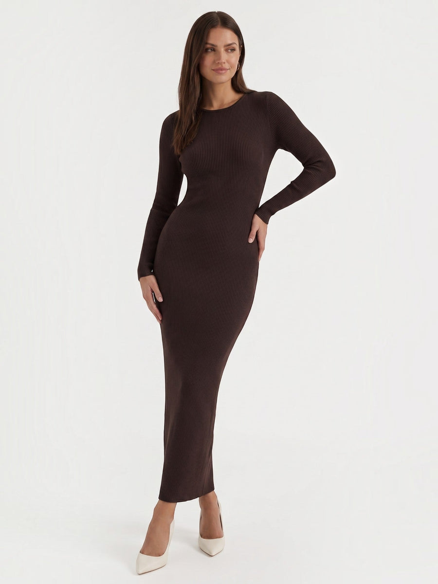 Tamsin Striped Open Knit Maxi Dress
