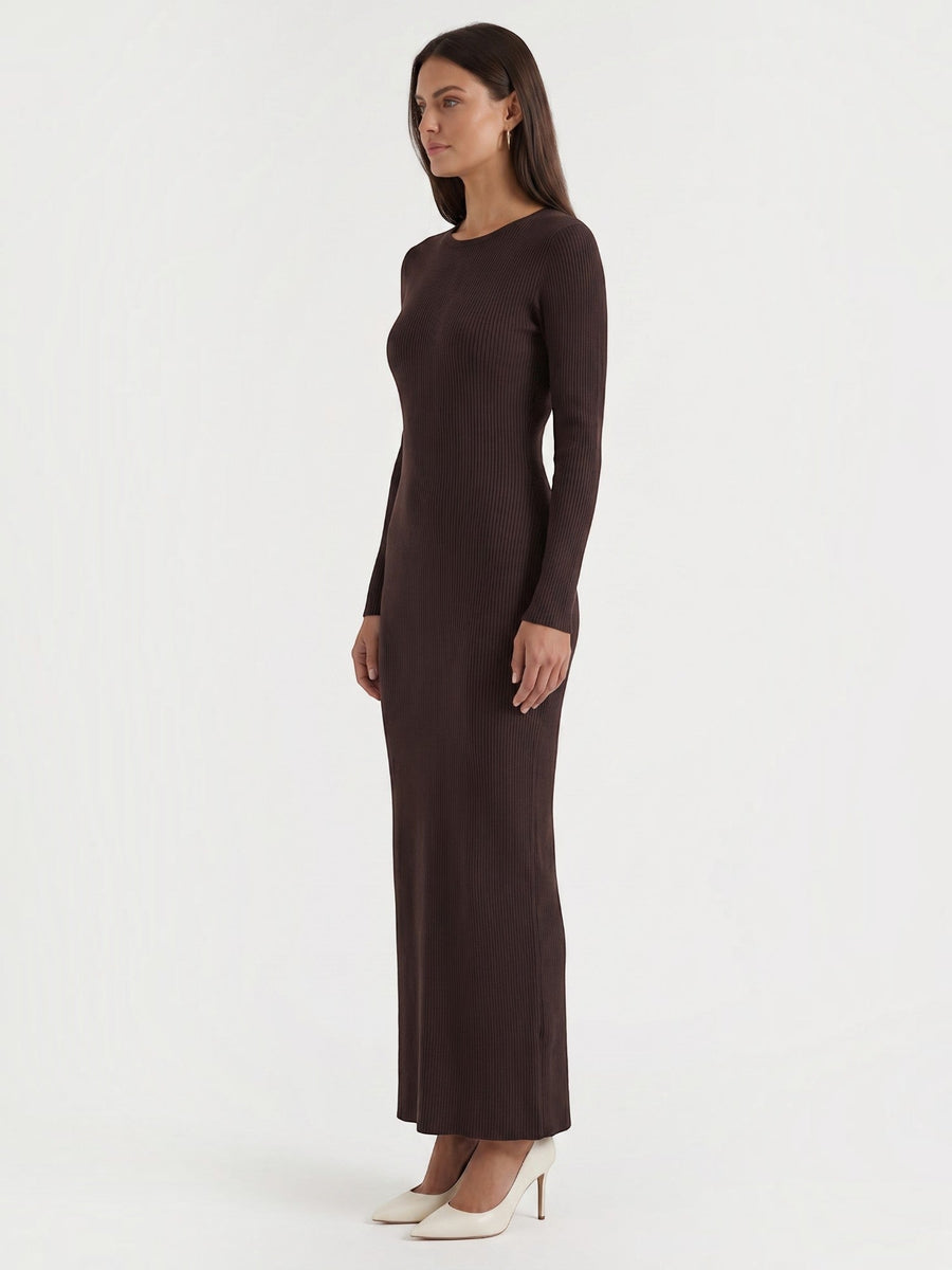 Tamsin Striped Open Knit Maxi Dress