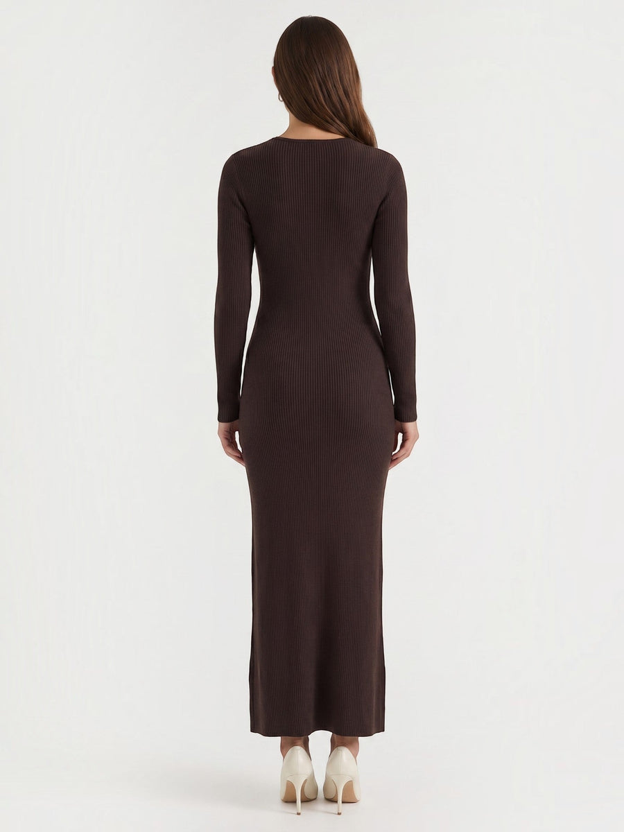 Tamsin Striped Open Knit Maxi Dress