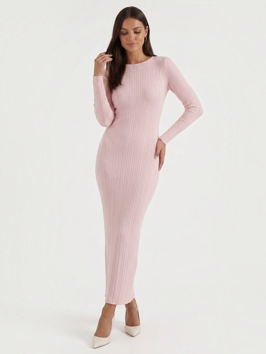 Tamsin Striped Open Knit Maxi Dress