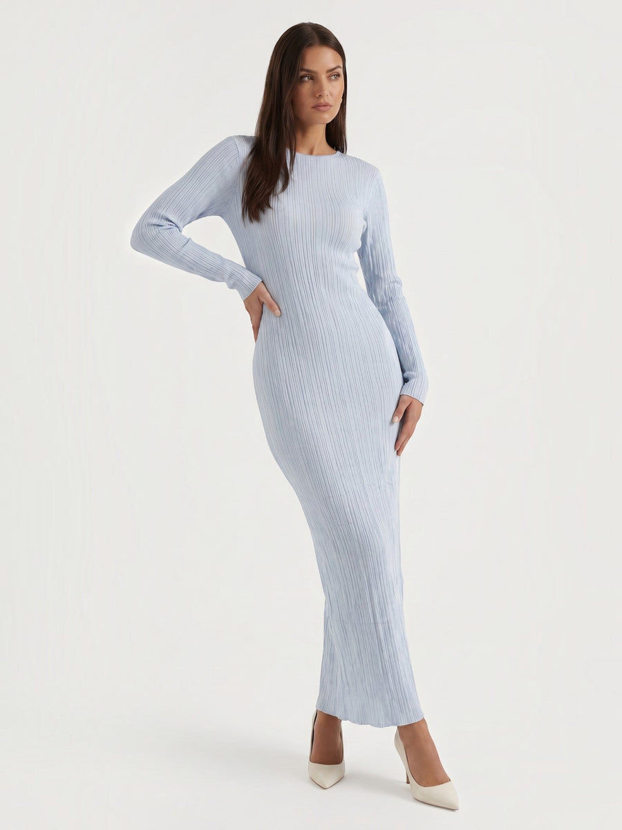 Tamsin Striped Open Knit Maxi Dress