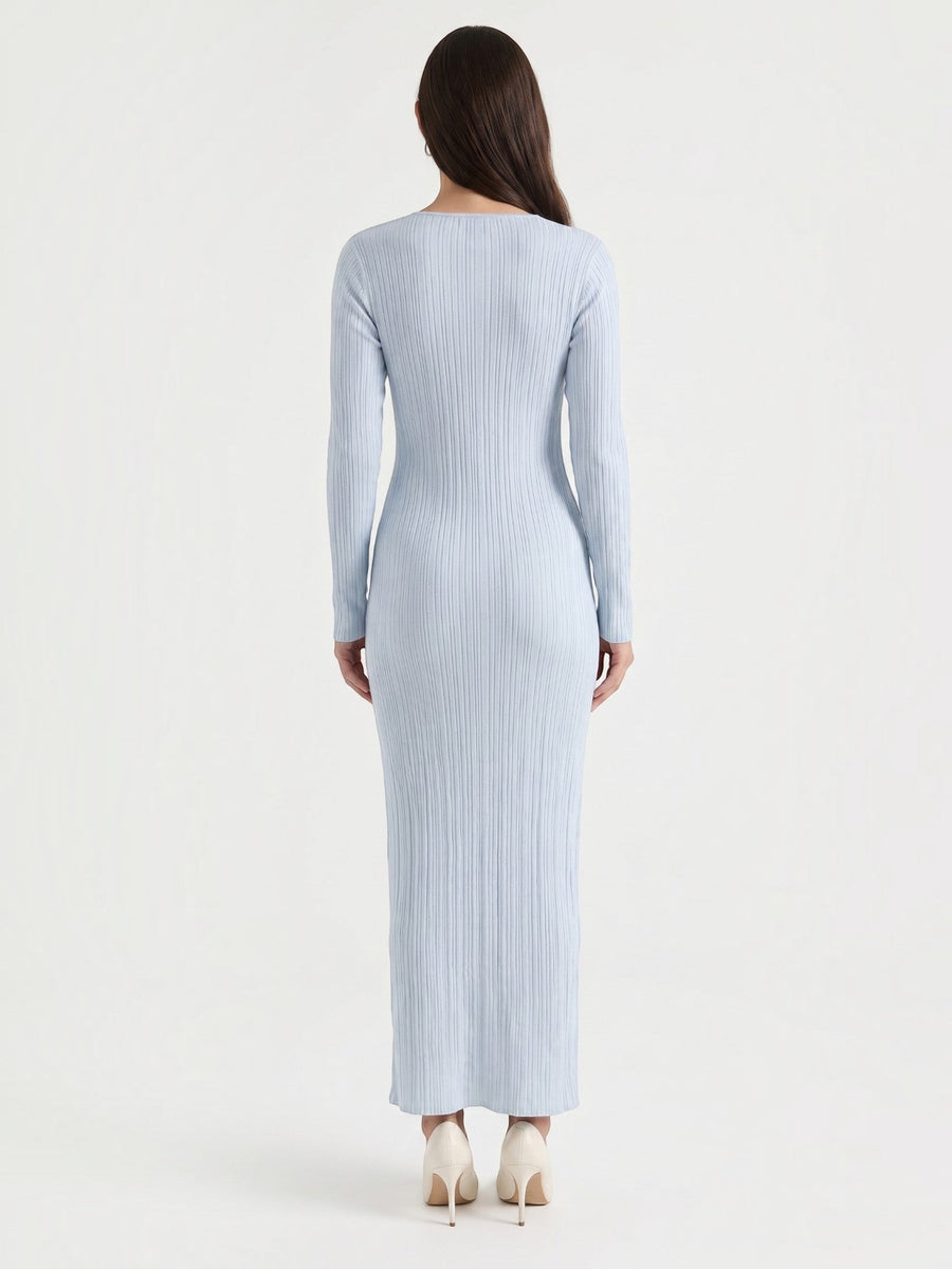 Tamsin Striped Open Knit Maxi Dress