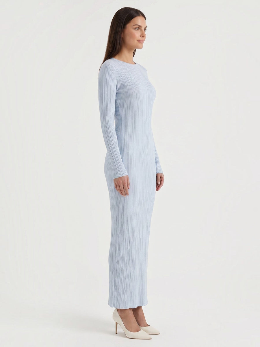 Tamsin Striped Open Knit Maxi Dress