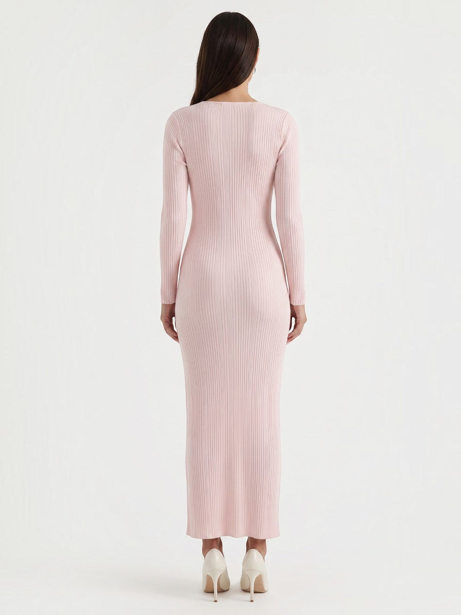 Tamsin Striped Open Knit Maxi Dress