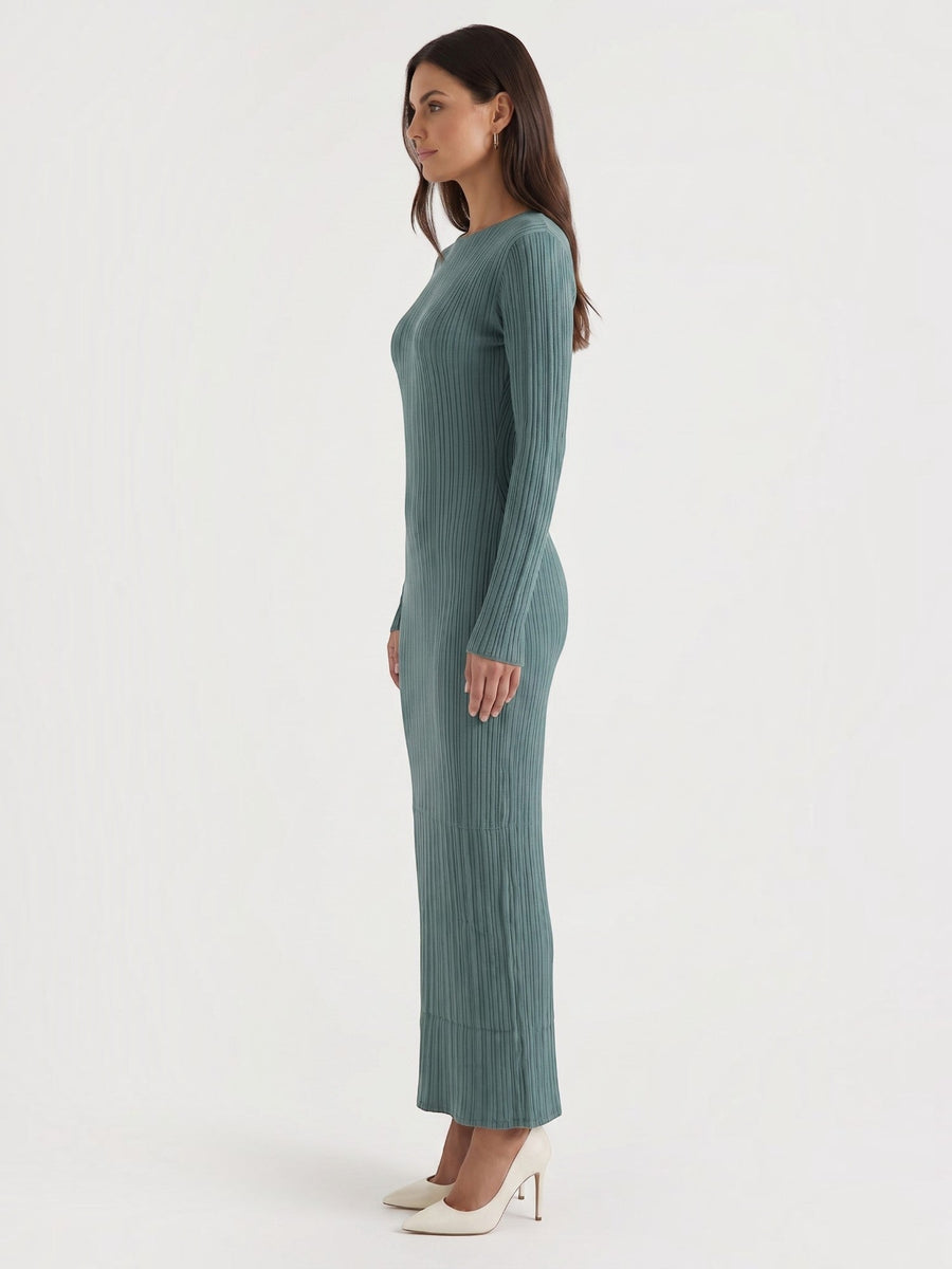 Tamsin Striped Open Knit Maxi Dress