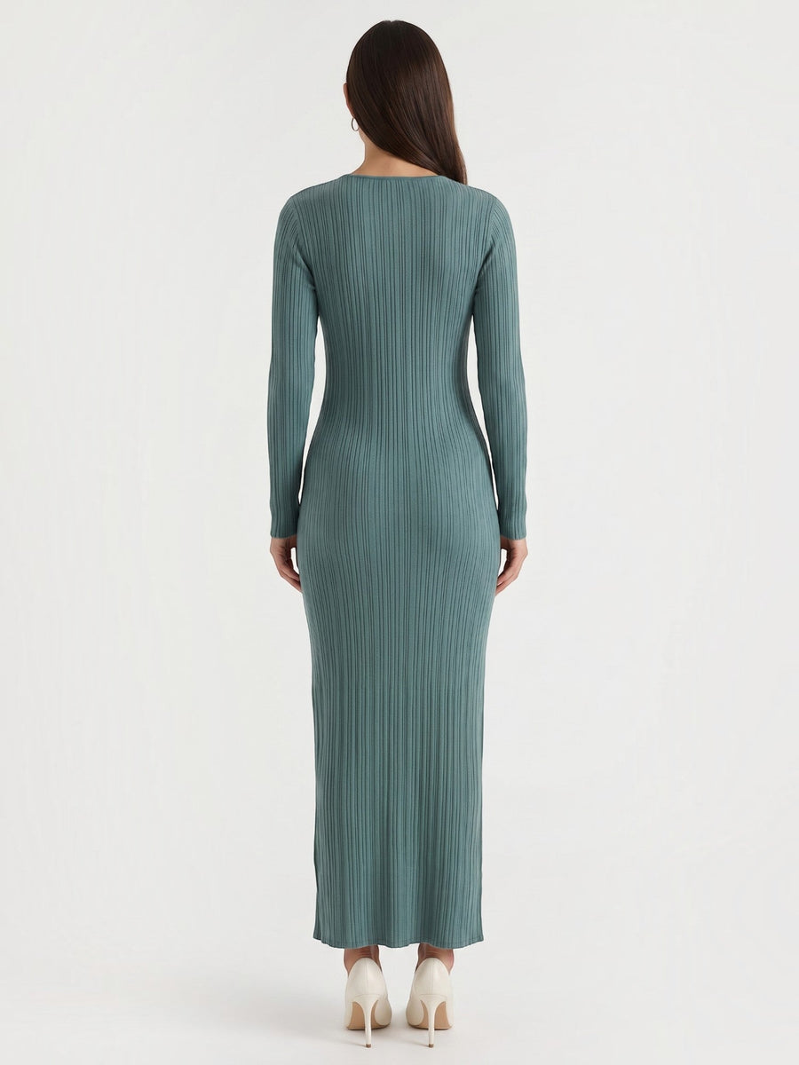 Tamsin Striped Open Knit Maxi Dress